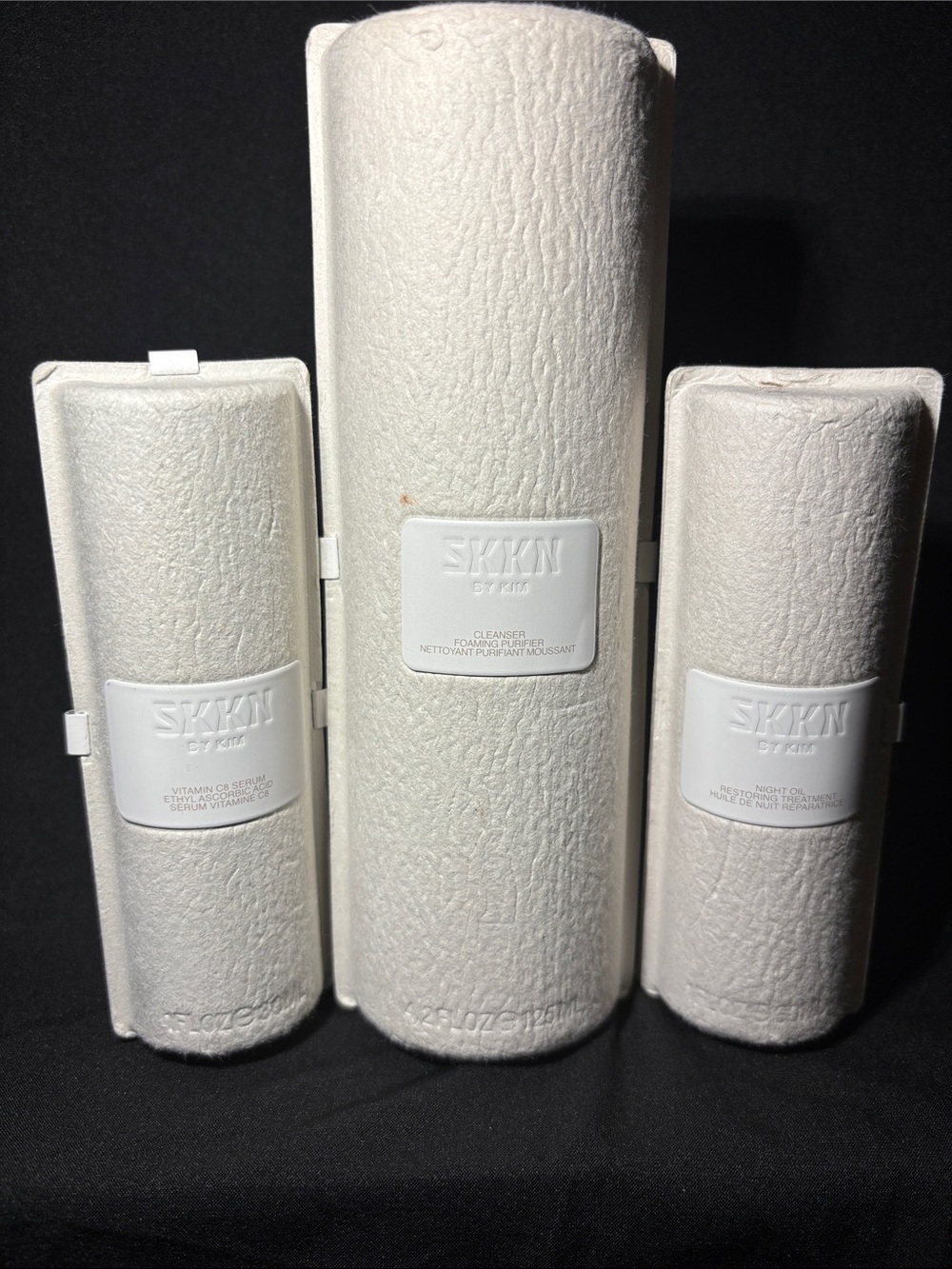 SKKN by Kim White Textured Cleanser & Care Trio - White